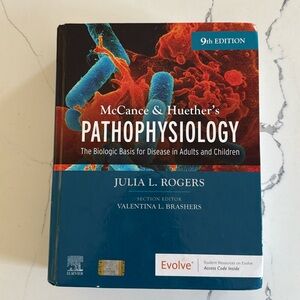 Pathophysiology by McCance & Huether 9th Edition, textbook